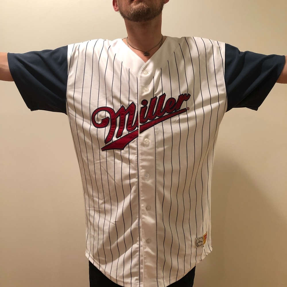 Miller Beer Good Time 04 Baseball Jersey XL